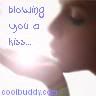 \"Blowing you a kiss\"  kiss