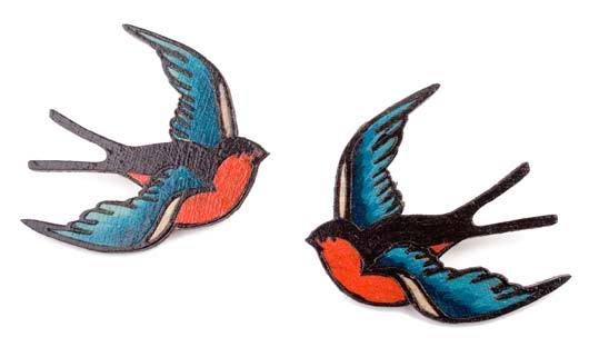 Swallow tattoos are considered old school sailor tattoos.
