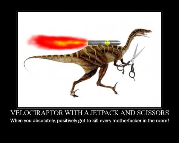 two velociraptors