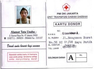 kartu donor