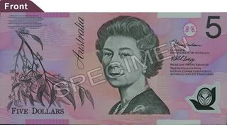 australian 5 note