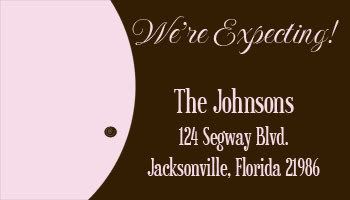 cute baby address label