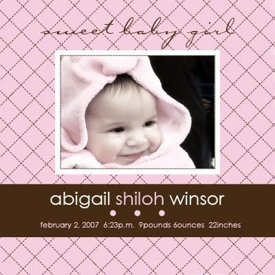 birth announcement, girl annnouncement