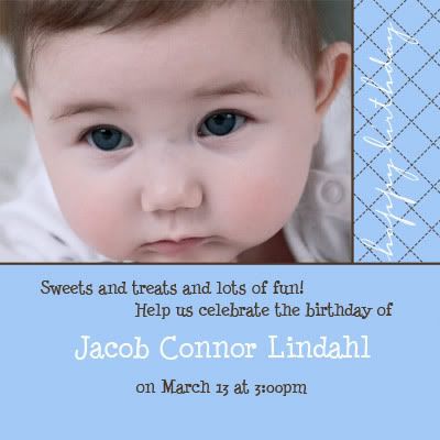boy birth announcement, custom design