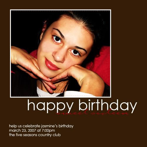 custom designed birthday invitation