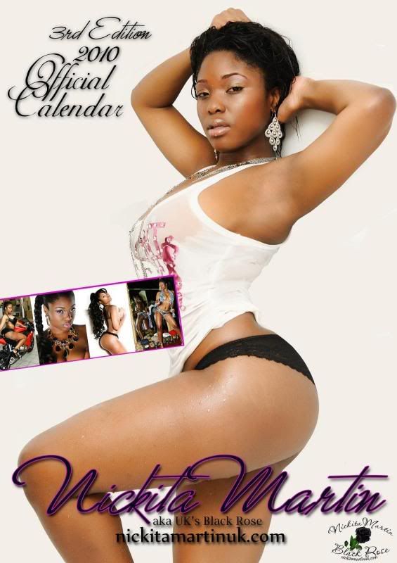 Nickita Martin 3rd Edition 2010 Calendar (Cover) Buy Now www.nickitamartinuk.com