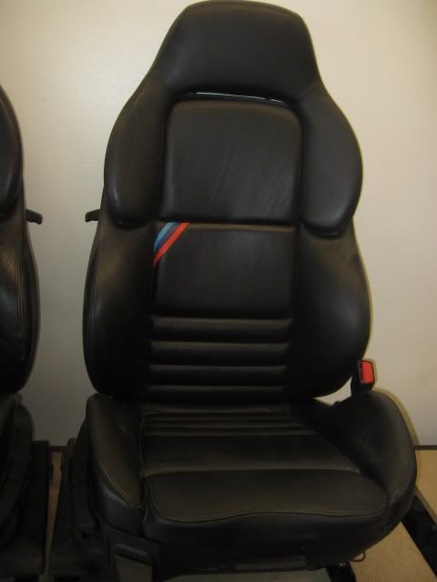 BMW M3 front seats pair in black less than 60K miles look almost new