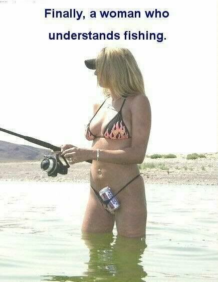 Woman an Fishing Pictures, Images and Photos