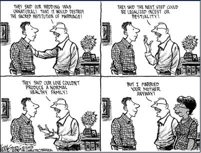 cartoon gay marriage interracial marriage Pictures, Images and Photos