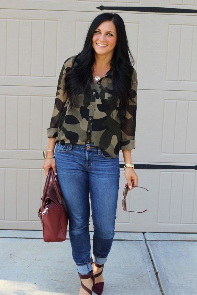 Camo and Burgundy: Stilettos and Diapers