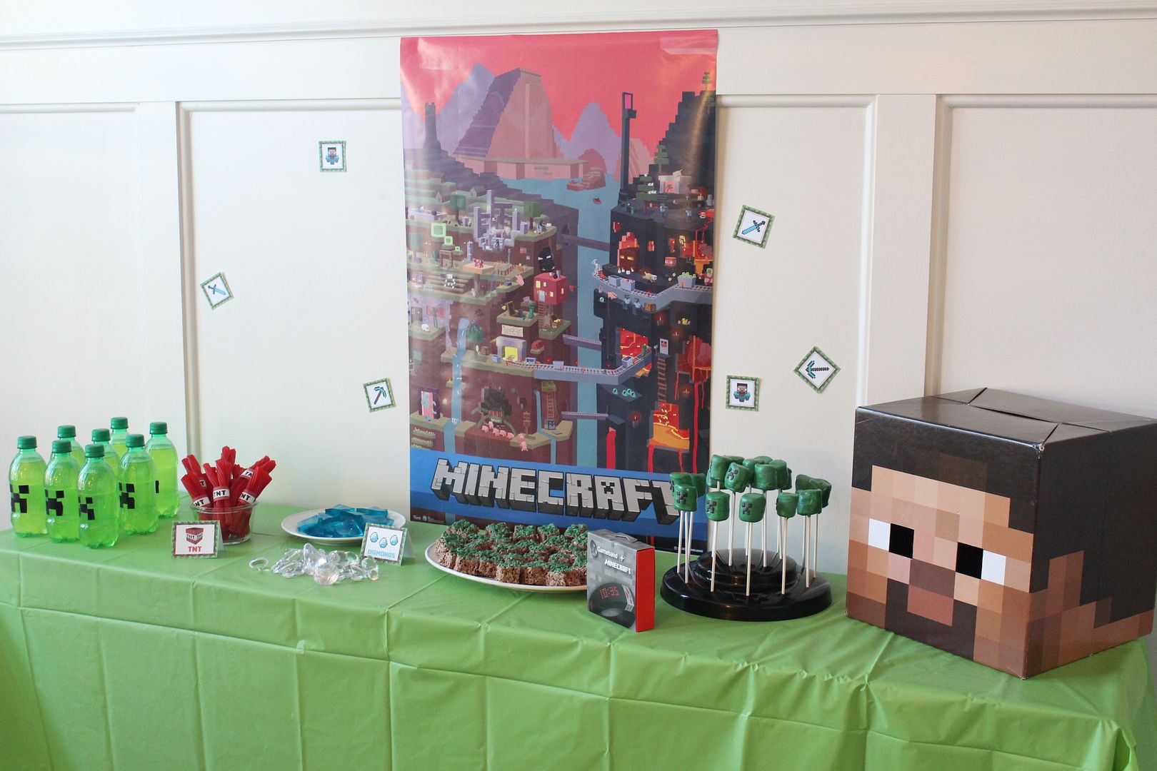 Minecraft Gameband Party: Stilettos and Diapers
