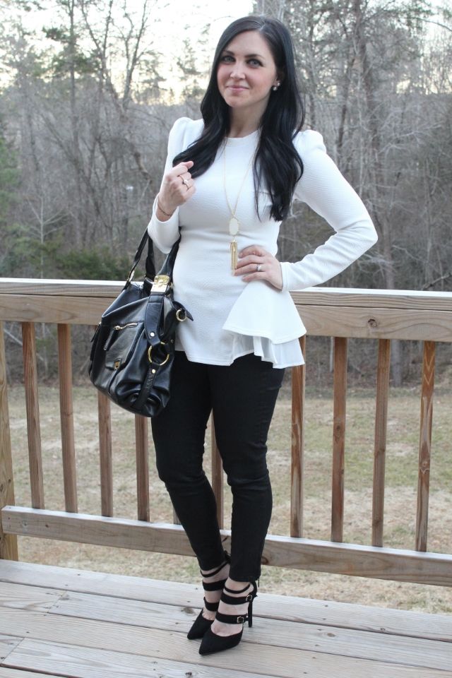 Black and White Fashion via Stilettos and Diapers