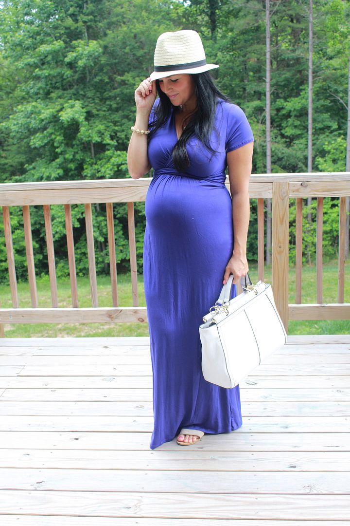 BumpStyle Box Review, Maternity Maxi Dress via Stilettos and Diapers