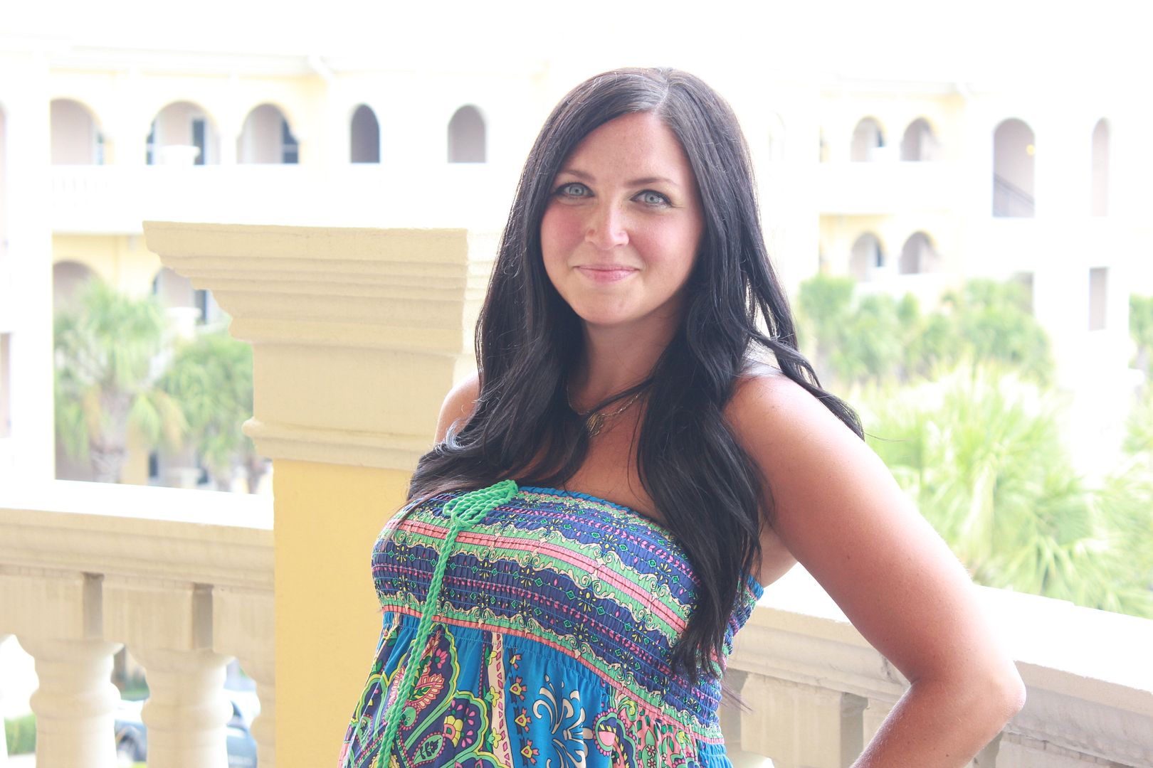 Printed Maxi Dress, 29 weeks pregnant