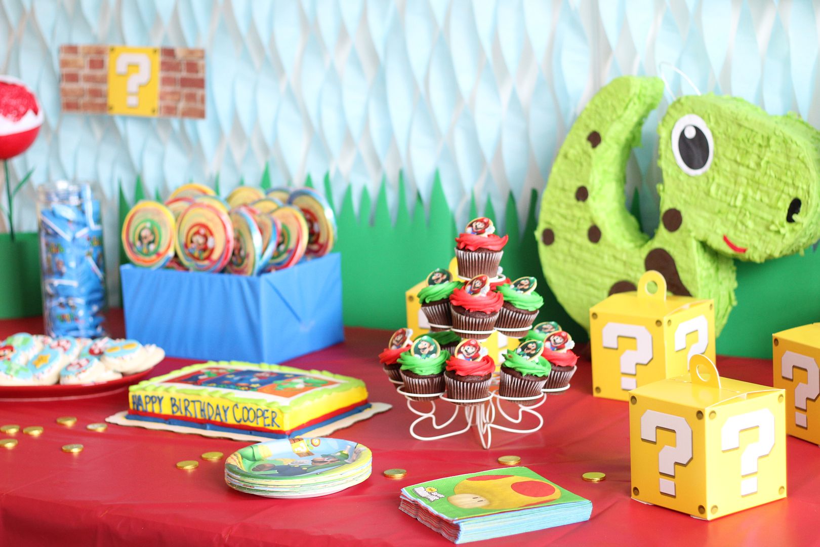 Stilettos and Diapers: Super Mario Birthday Party