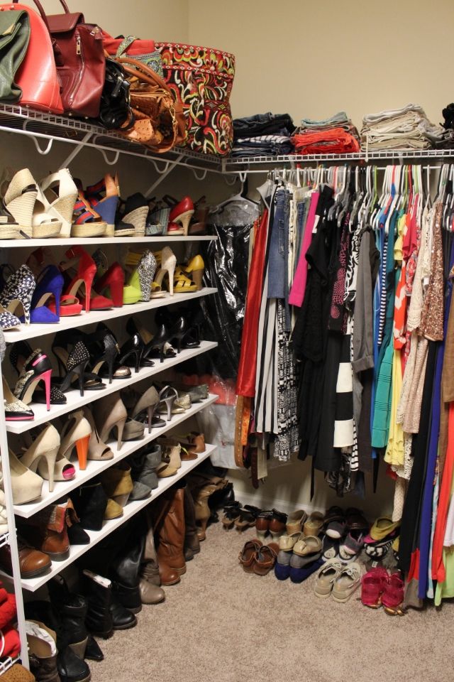 Stilettos and Diapers: DIY Shoe Organization Shoe shelves, diy