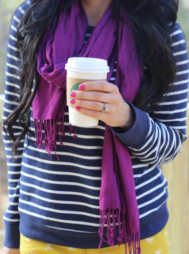 Jewel tones, stripes and bows.