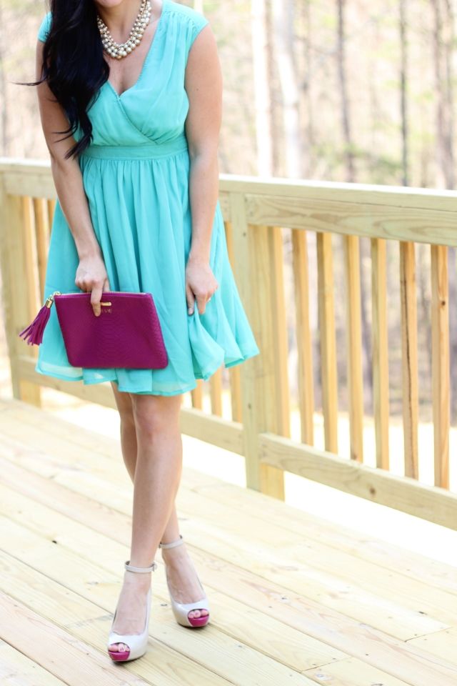 Pearls, Mint, Monogram