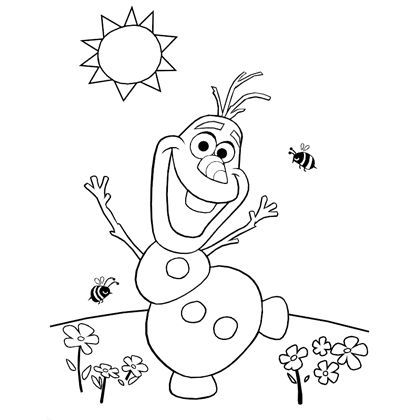 olaf coloring pages to print out - photo #21