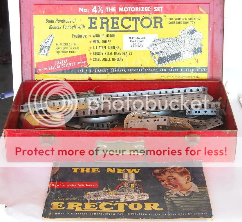 Vintage Gilbert Metal Erector Set 4 1/2  