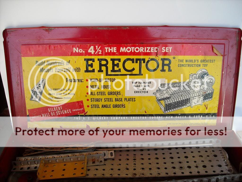 Vintage Gilbert Metal Erector Set 4 1/2  