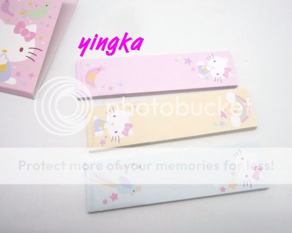 HELLO KITTY Sticky Memo Note Labels 30 sheets x 3 pads  