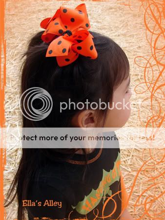 Ellas Alley Must Have Halloween Large Hair Bow Set