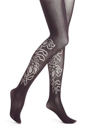 floral women's tights