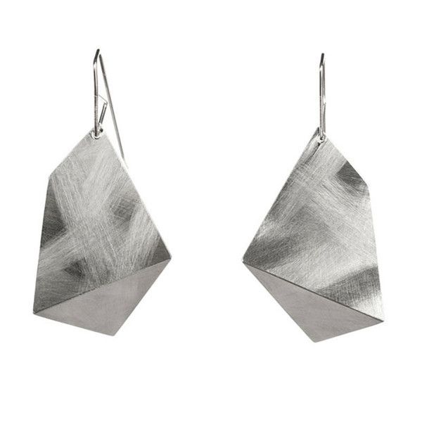 Sarah Loertscher Single-Fold Earrings in stainless, yellow gold, or pink gold | Adorn Milk