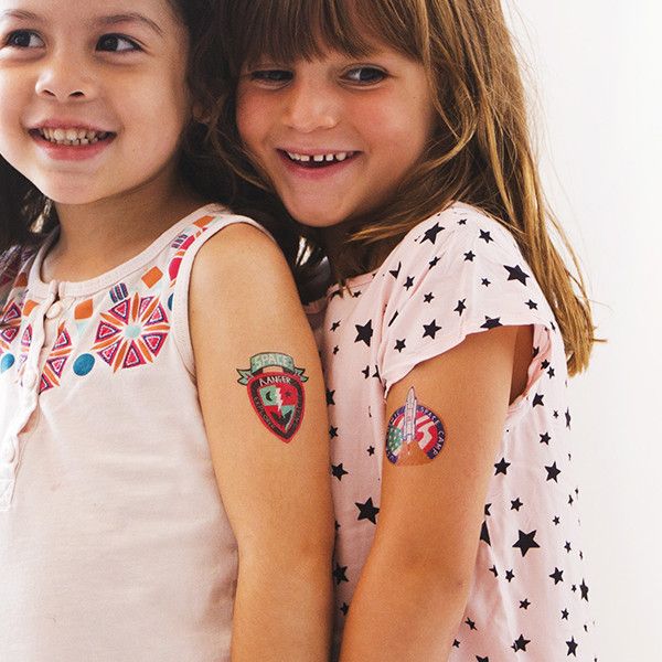Tattly space themed tattoos | Awesome party favor for a space-themed party