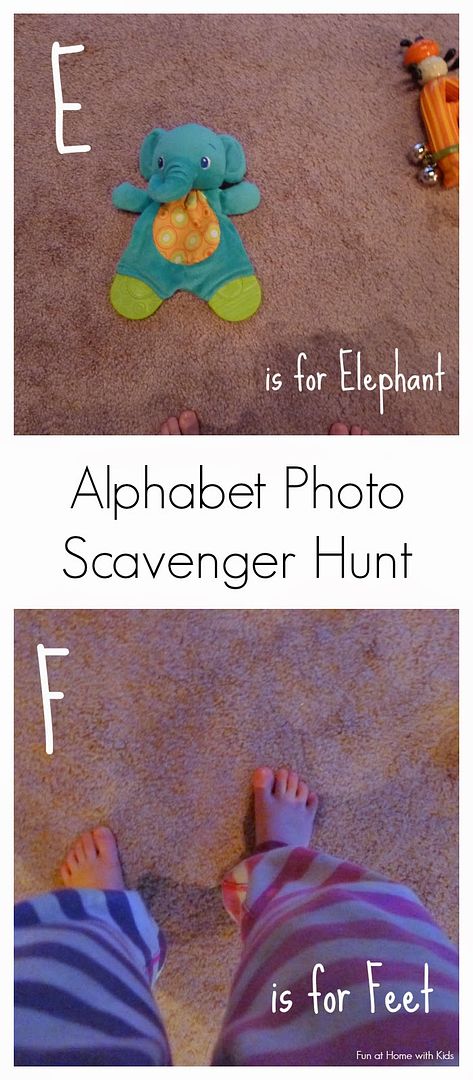 Educational activities for preschoolers: Host an alphabet photo scavenger hunt | Fun at Home with Kids