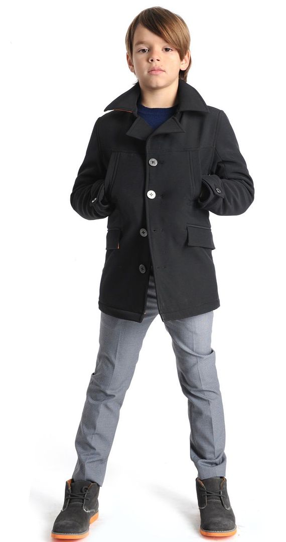 Fall fashion for kids: Pea coat style mid-length jackets
