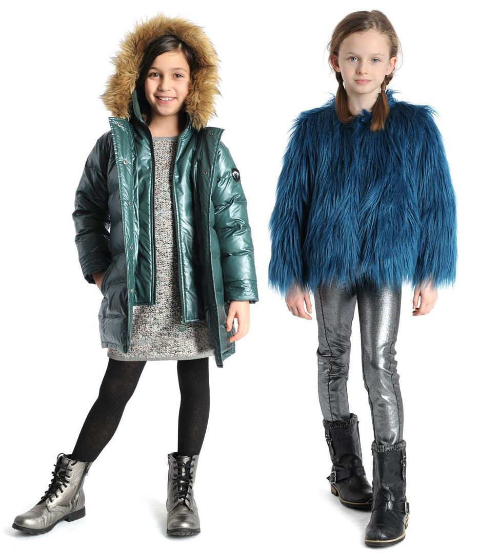 Fall/winter coats for girls from appaman: Love all the playful faux fur mixed with metallics!
