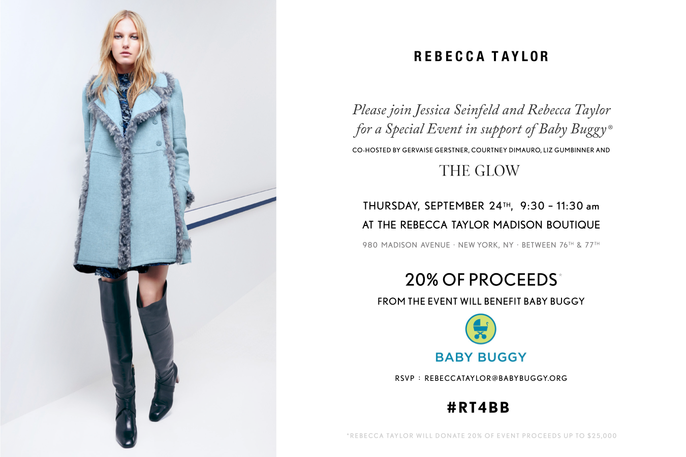 Rebecca Taylor shopping event to benefit Baby Buggy