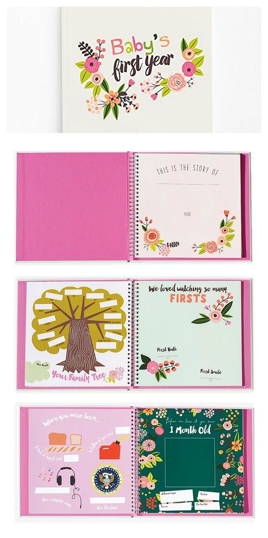 Great new gifts for babies: Lucy Darling first year memory books are lovely and modern