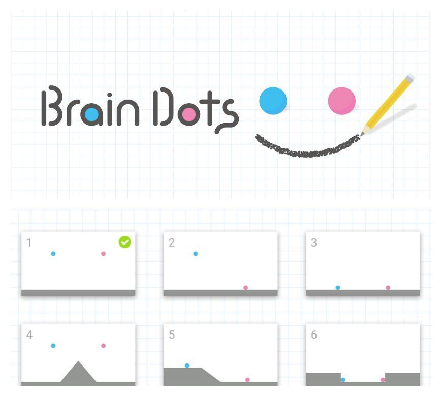 Brain Dots app teaches geometry and spatial relations. And it's HARD!