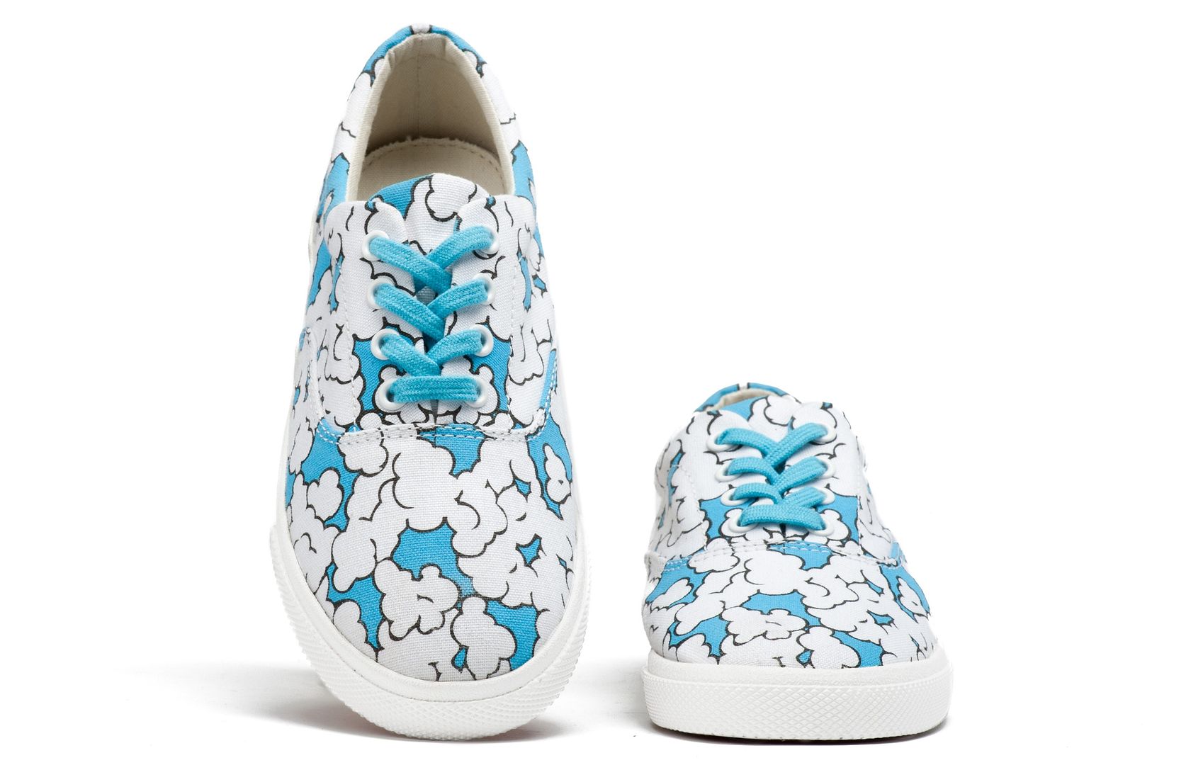 Cloud style artist-drawn shoes for kid at Bucketfeet