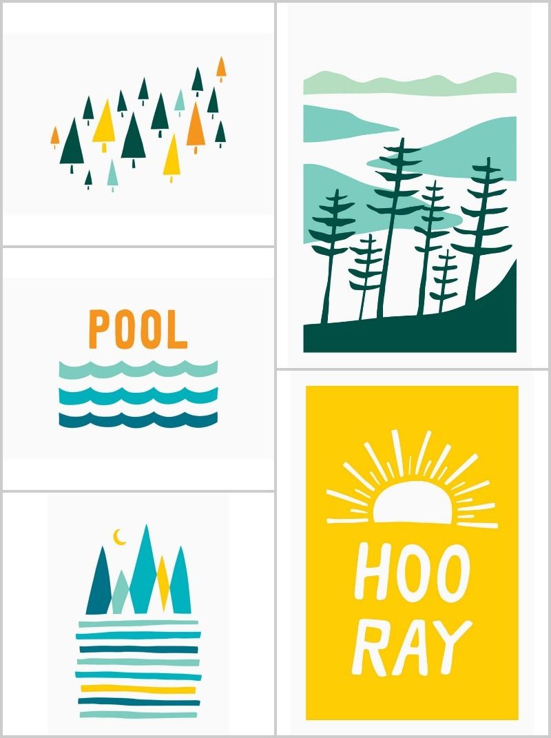 Beautifully designed camp cards from Scouts Honor Paper