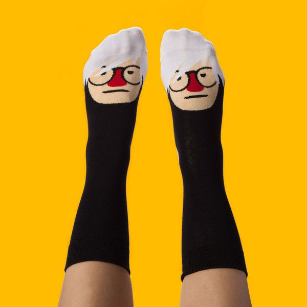Chatty Feet's Andy Warhol socks for women. Fun!