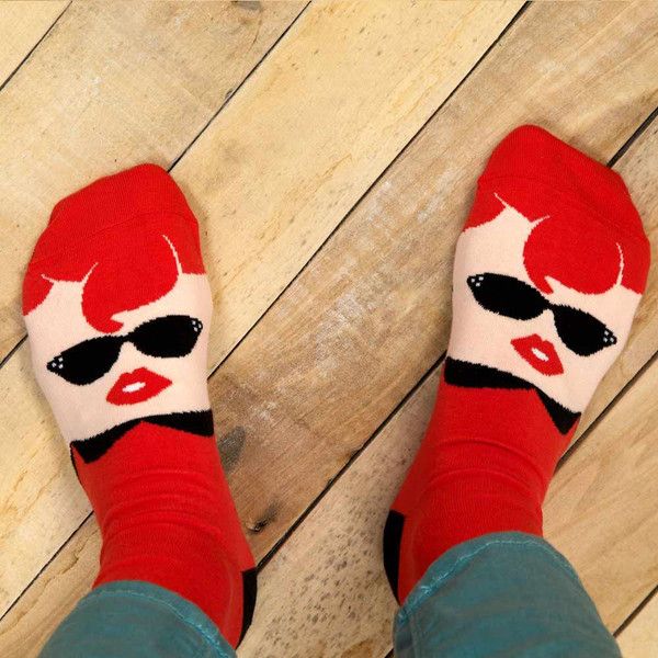 Chatty Feet makes fun socks for women + kids with a British wink