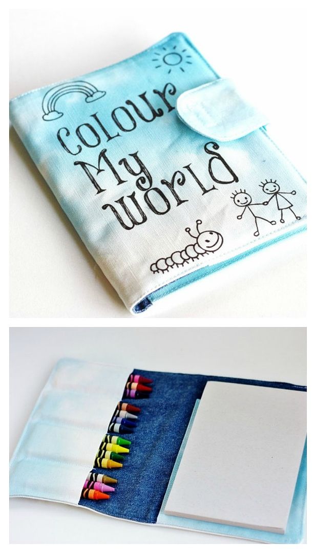 Soft baby books and crayon travel caddies from Babee and Me 