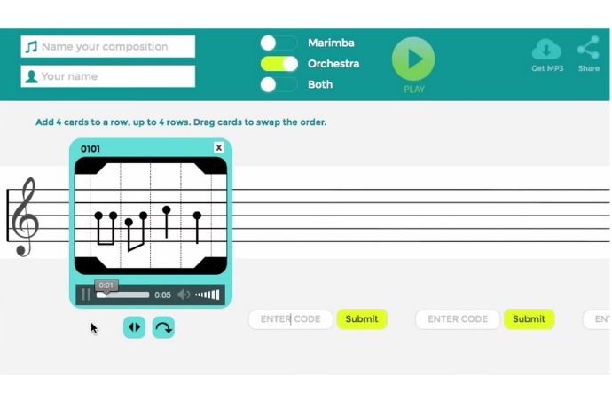 Compose Yourself: Letting kids create their own musical compositions with a computer and a deck of cards