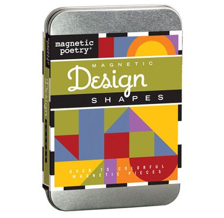 Cool arti gifts for kids: Magnetic Design shapes from the makers of Magnetic Poetry