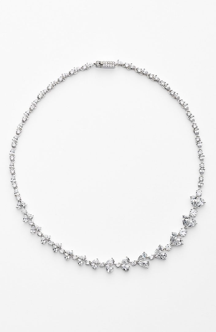 Jessica Chastain PIaget Oscars Necklace style steal: crystal collar necklace at Nordstrom