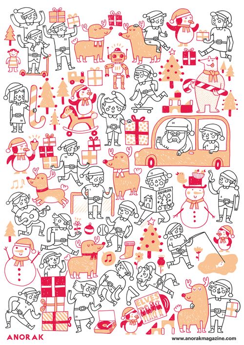 Best Advent Calendars: Advent Calendar to color by Miguel Bustos for Studio Anorak