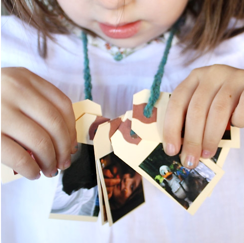 Back to school crafts: DIY family necklace helps make the first days of school easier for preschoolers