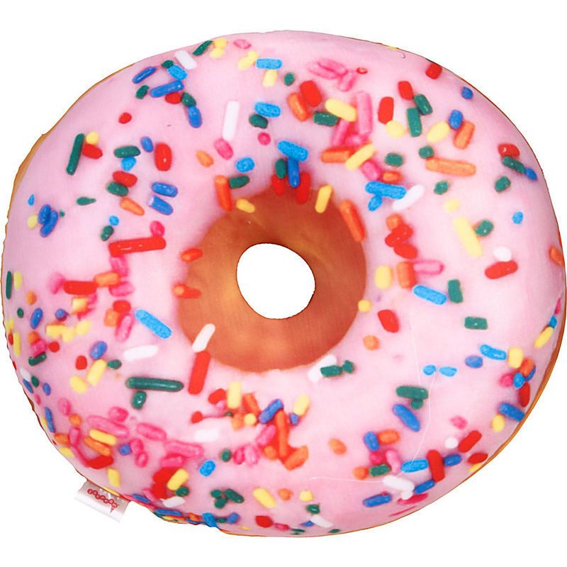 Cool photo-realistic donut pillow at Paper Source