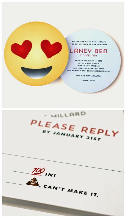 Emoji party invitation idea | Luscious Verdi