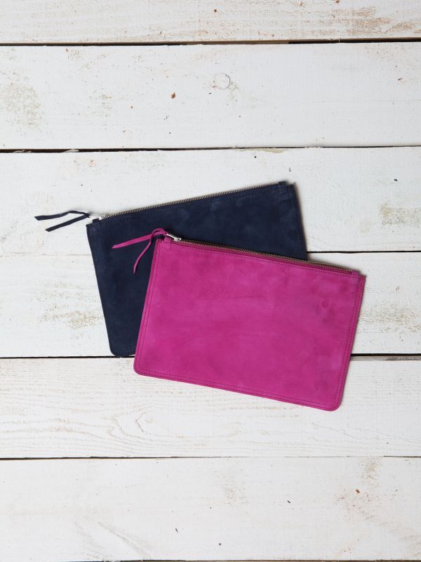 Gorgeous new suede pouches from fashionABLE designed in collaboration with Minka Kelly