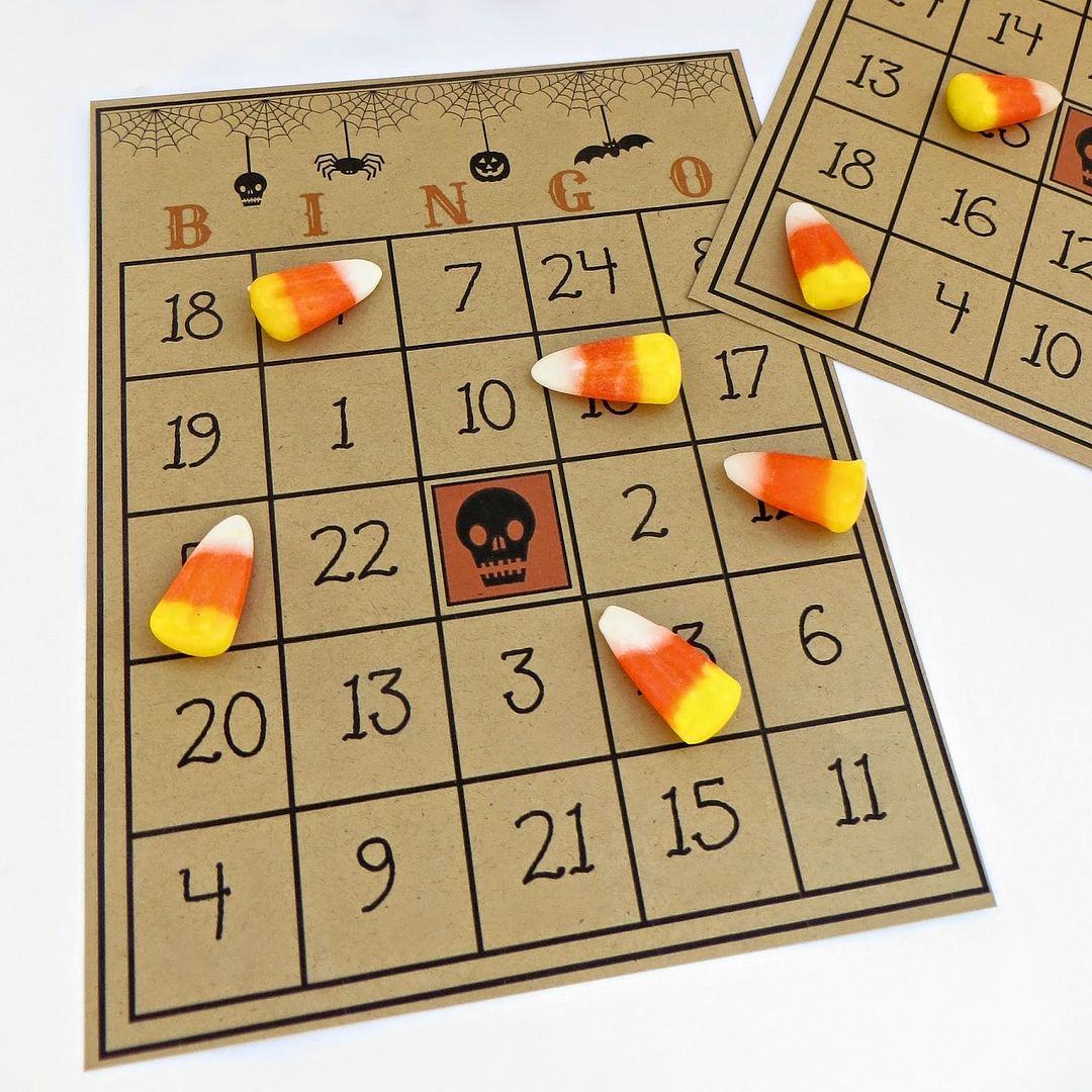 Free printable Halloween BINGO cards from Crafty in Crosby: 30 different cards, smart! 